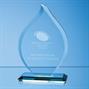 16cm x 12mm Jade Glass Flame Award Crystal Galleries thumbnail